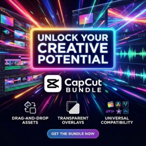 CapCut Powerhouse Bundle: Unlock the Ultimate Editing Library Everything You Need: Viral Presets, Text Animations, 3D Textures, Glitch Effects, Lighting, and Sound FX