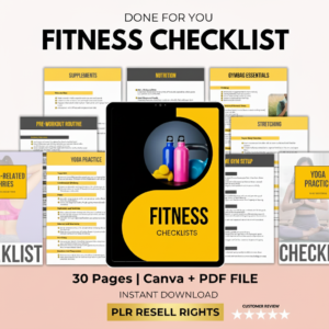 Start Selling Today: High-Quality Fitness Printable with Commercial Rights