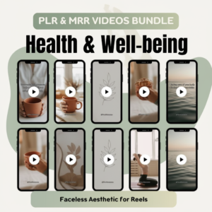 High-Quality Faceless Marketing Assets: Health & Wellness Reels (PLR & MRR License)