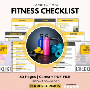 Start Selling Today: High-Quality Fitness Printable with Commercial Rights