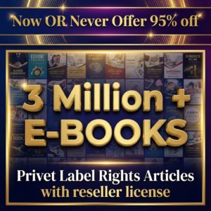 The Ultimate Digital Asset Vault: 3 Million+ Ebooks & 3 Million PLR Articles (Reseller Rights Included)