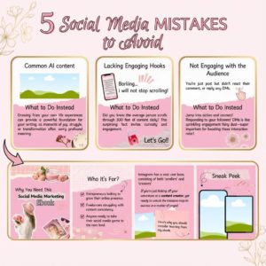 Launch Your Shop: 100 Editable Pink Canva Templates (Master Resell Rights)