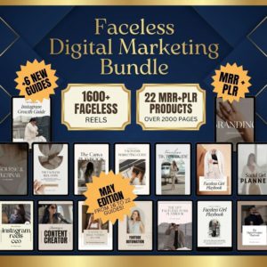 22-Piece Faceless Digital Marketing Suite DFY Content with Master Resell Rights