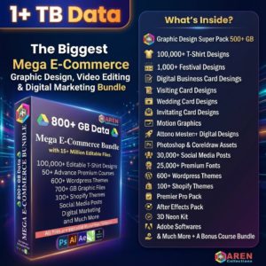 The Ultimate E-commerce Toolkit: Design, Video & Marketing All-in-One E-com Creative Suite.