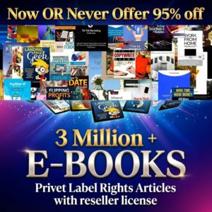 The Ultimate Digital Asset Vault: 3 Million+ Ebooks & 3 Million PLR Articles (Reseller Rights Included)
