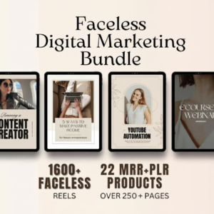 22-Piece Faceless Digital Marketing Suite DFY Content with Master Resell Rights