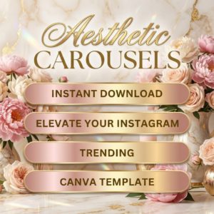 Launch Your Shop: 100 Editable Pink Canva Templates (Master Resell Rights)