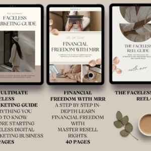 22-Piece Faceless Digital Marketing Suite DFY Content with Master Resell Rights