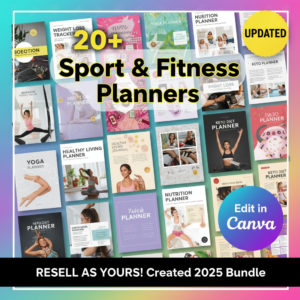 Launch Your Fitness Brand Overnight: Premium PLR & MRR Planner Bundle