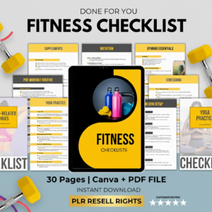 Start Selling Today: High-Quality Fitness Printable with Commercial Rights