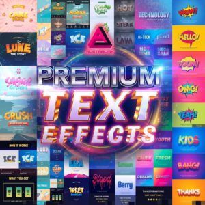 The Master Collection 100 Meticulously Crafted Premium Text & Style Effects for Adobe Photoshop