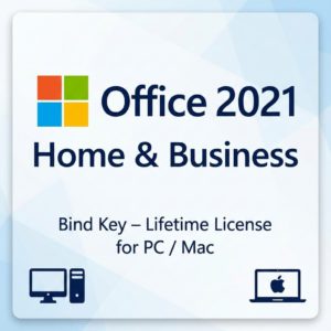 Microsoft Office 2021 Home & Business (Bind Key) – Lifetime License for PC/Mac