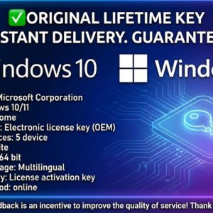 🔥WINDOWS 10/11 PRO /HOME  5PC 💯 WARRANTY