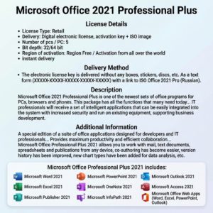 Office 2021 Pro Plus 5 PC 🔑 Microsoft Partner 🔥  Instant Activation