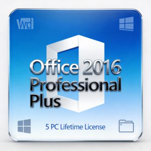 Microsoft Office 2016 Professional Plus – 5 PC Lifetime License