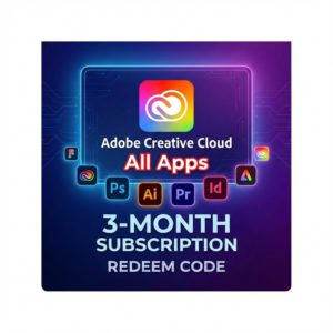 Adobe Creative Cloud All Apps 3-Month Prepaid Subscription (Digital Code)