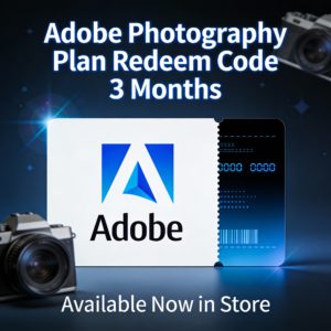 Adobe Creative Cloud Photography Plan – 3 Month Subscription (Redeem Code)