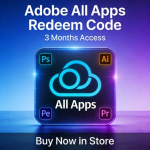 Adobe Creative Cloud All Apps 3-Month Prepaid Subscription (Digital Code)