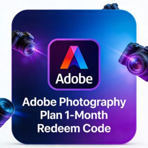Adobe Creative Cloud Photography Plan – 1 Month Subscription (Redeem Code)