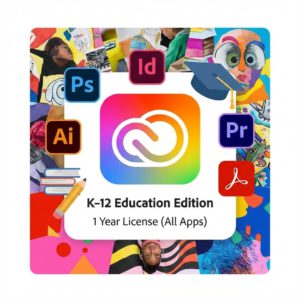 Adobe Creative Cloud for K-12 Education – 1 Year License (All Apps)