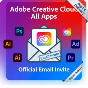 Adobe Creative Cloud All Apps Plan – 1 Year Subscription (Official Email Invite)