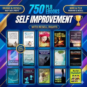 The Ultimate Self-Improvement Empire 750+ High-Quality Digital Ebooks Bundle with Full Commercial Resell Rights