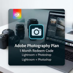 Adobe Creative Cloud Photography Plan – 1 Month Subscription (Redeem Code)