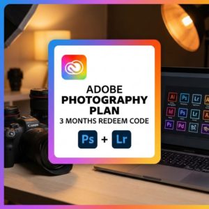 Adobe Creative Cloud Photography Plan – 3 Month Subscription (Redeem Code)