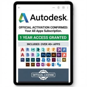 Autodesk All Apps 1-Year Subscription | AutoCAD, Revit, 3ds Max, Maya, Fusion 360 | Full Version Windows & Mac | Genuine Activation on Email