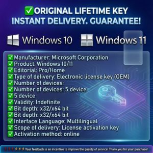 🔥WINDOWS 10/11 PRO /HOME  5PC 💯 WARRANTY