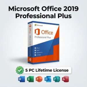 Microsoft Office 2019 Professional Plus – 5 PC Lifetime License