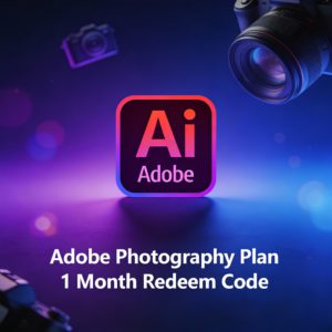 Adobe Creative Cloud Photography Plan – 1 Month Subscription (Redeem Code)