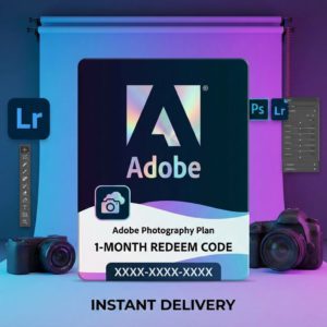 Adobe Creative Cloud Photography Plan – 1 Month Subscription (Redeem Code)
