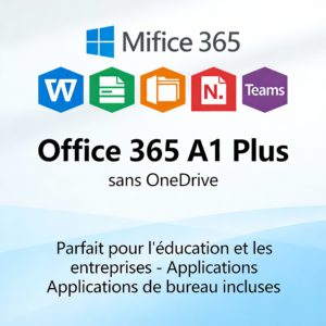 Microsoft Office 365 A1 Plus Account – Full Desktop and Mac Apps (No OneDrive)