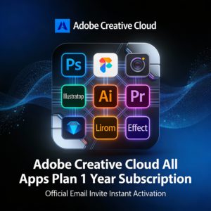 Adobe Creative Cloud All Apps Plan – 1 Year Subscription (Official Email Invite)
