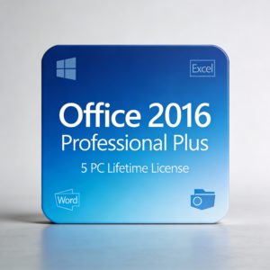 Microsoft Office 2016 Professional Plus – 5 PC Lifetime License