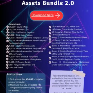 All-In-One Video Editing Assets Bundle 3.0 + MASTER RESELL RIGHTS, Over 100,000 Video Editing Assets Bundle 2.0